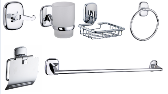 Ensemble Accessoires SDB 6pcs Série Gala