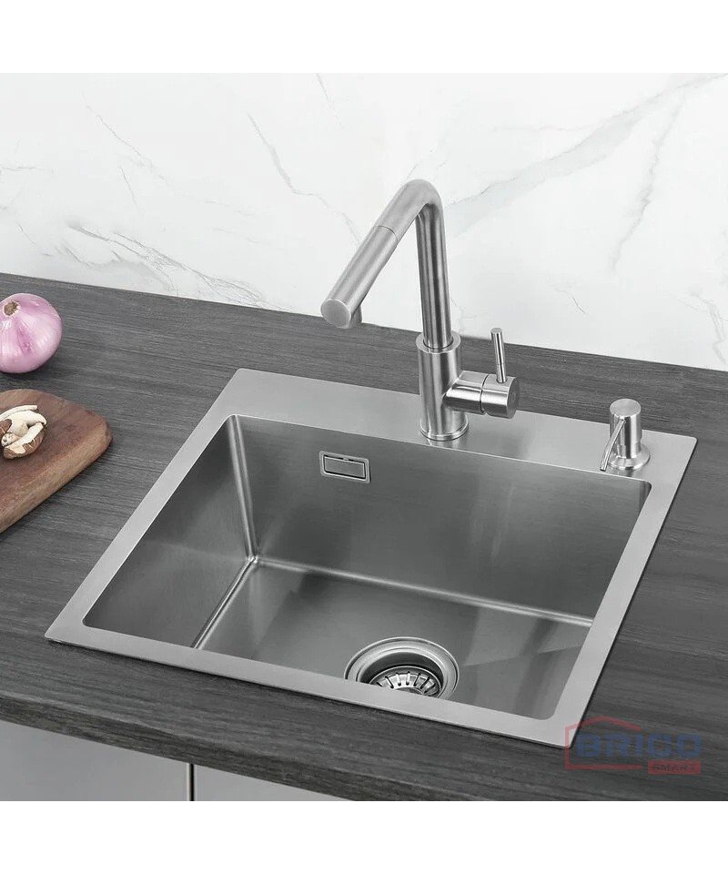 Evier simple en inox 40*50